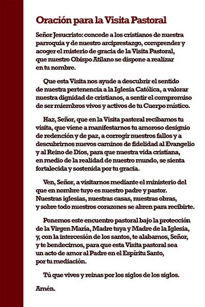 Visita Pastoral del Obispo